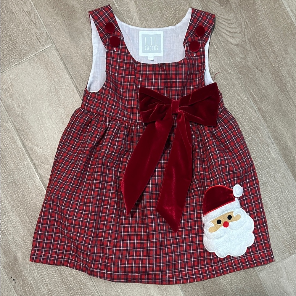 Lil Cactus Red Plaid Dress